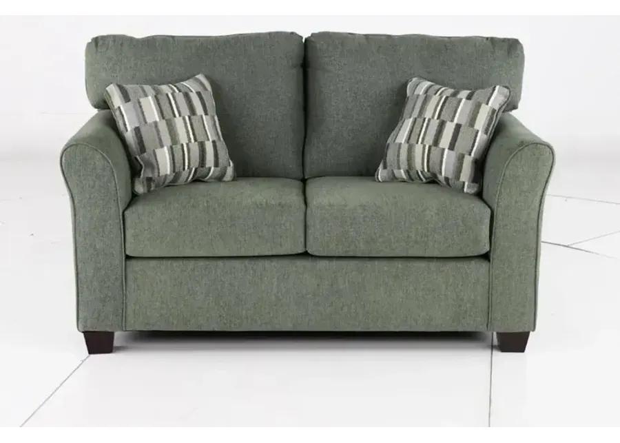 Wall St. Green Loveseat