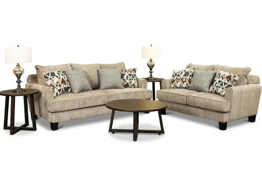 Bryn Beige Loveseat