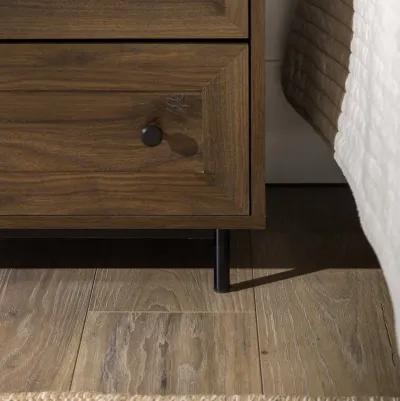 Welsh Walnut Open Top End Table with USB