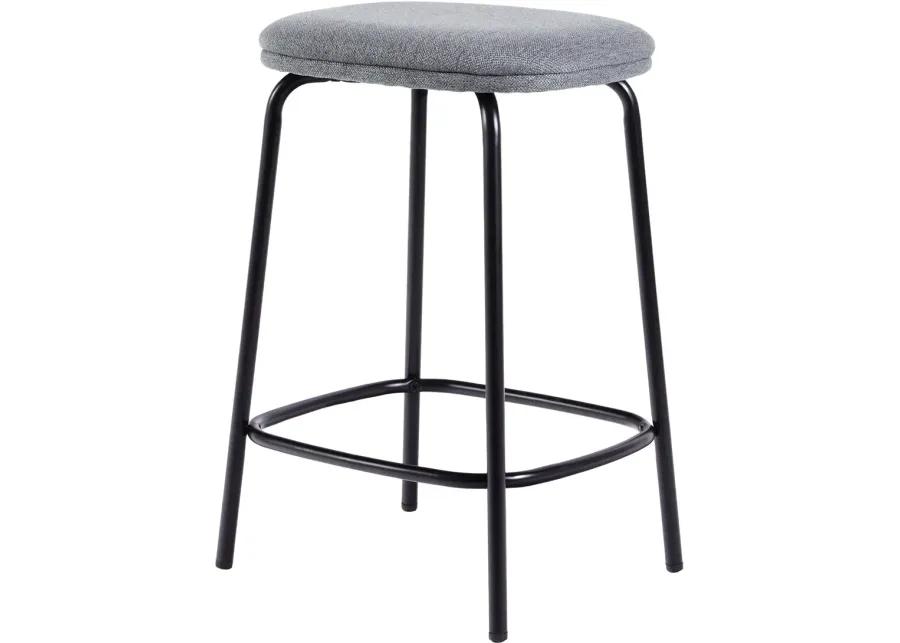 Mull Charcoal Upholstered Counter Height Stool - Set of 2