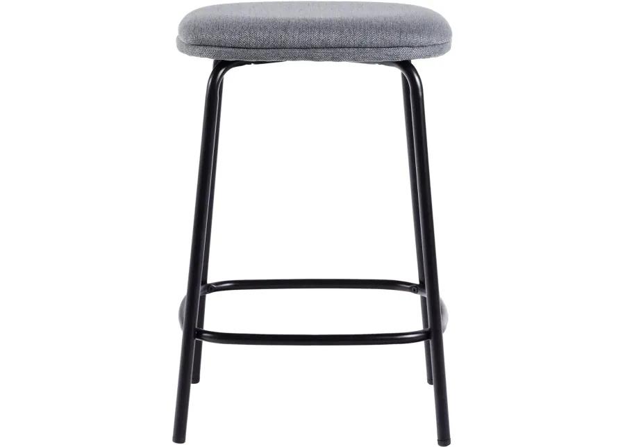 Mull Charcoal Upholstered Counter Height Stool - Set of 2