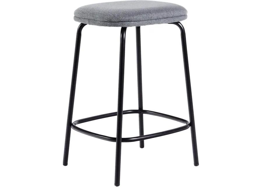 Mull Charcoal Upholstered Counter Height Stool - Set of 2