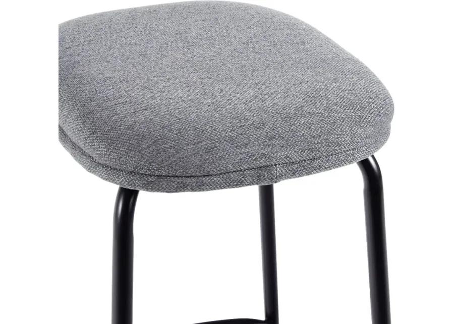 Mull Charcoal Upholstered Counter Height Stool - Set of 2