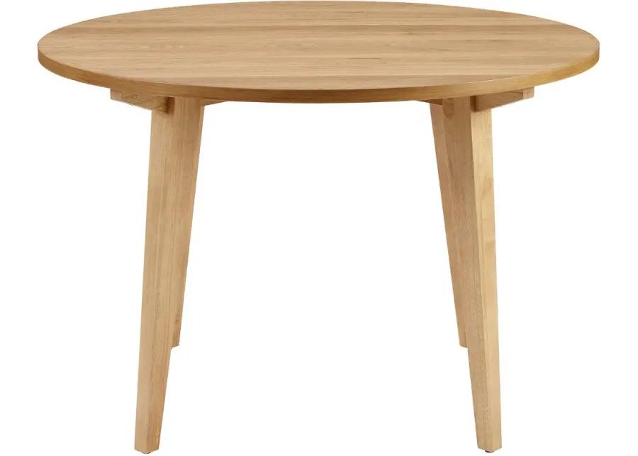 Kochi 45" Oak Round Japandi Dining Table