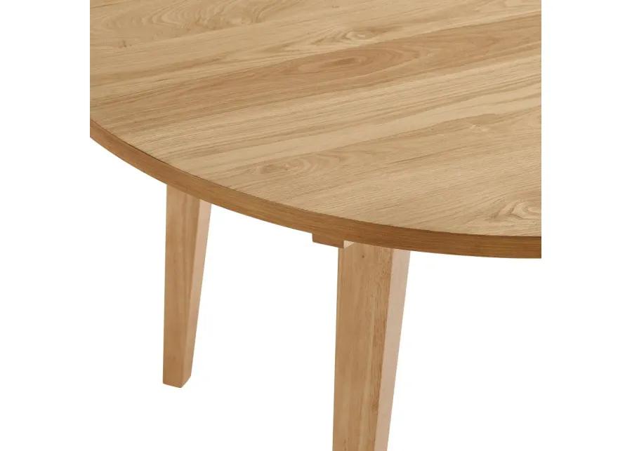 Kochi 45" Oak Round Japandi Dining Table