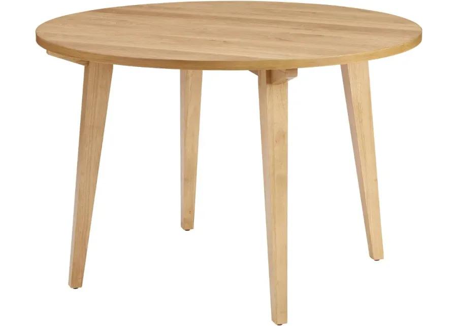 Kochi 45" Oak Round Japandi Dining Table