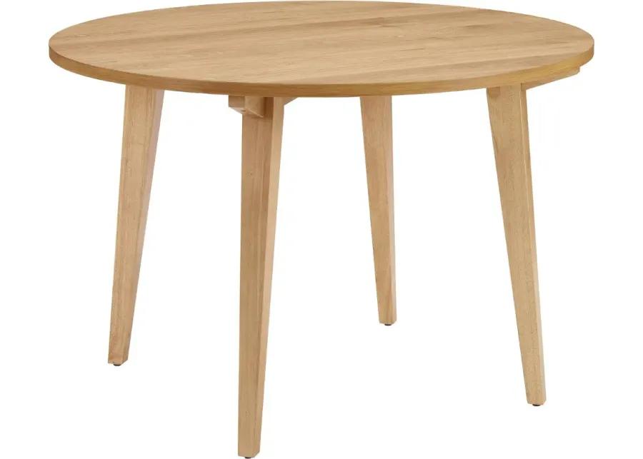 Kochi 45" Oak Round Japandi Dining Table