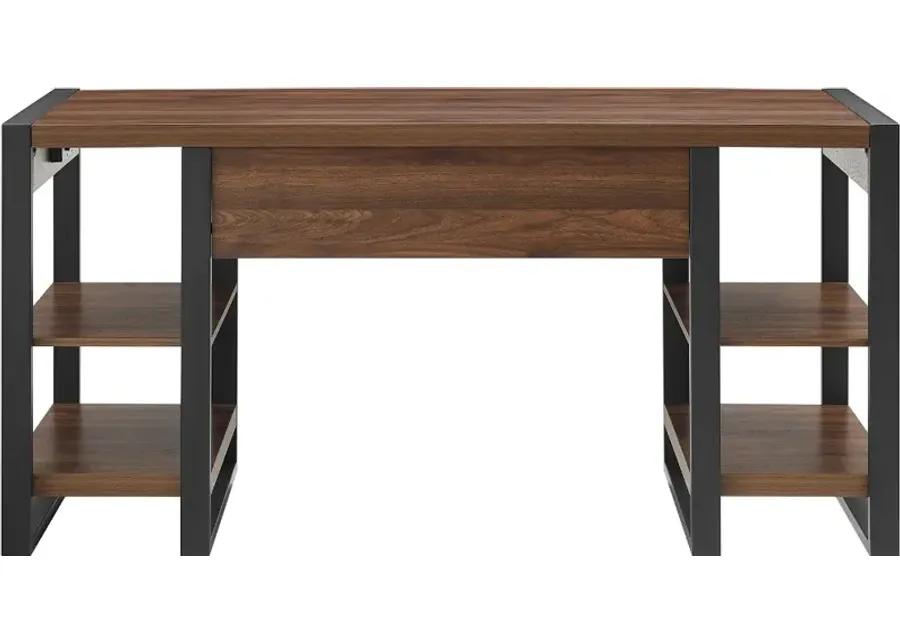 Urban Blend Dark Walnut Storage Desk