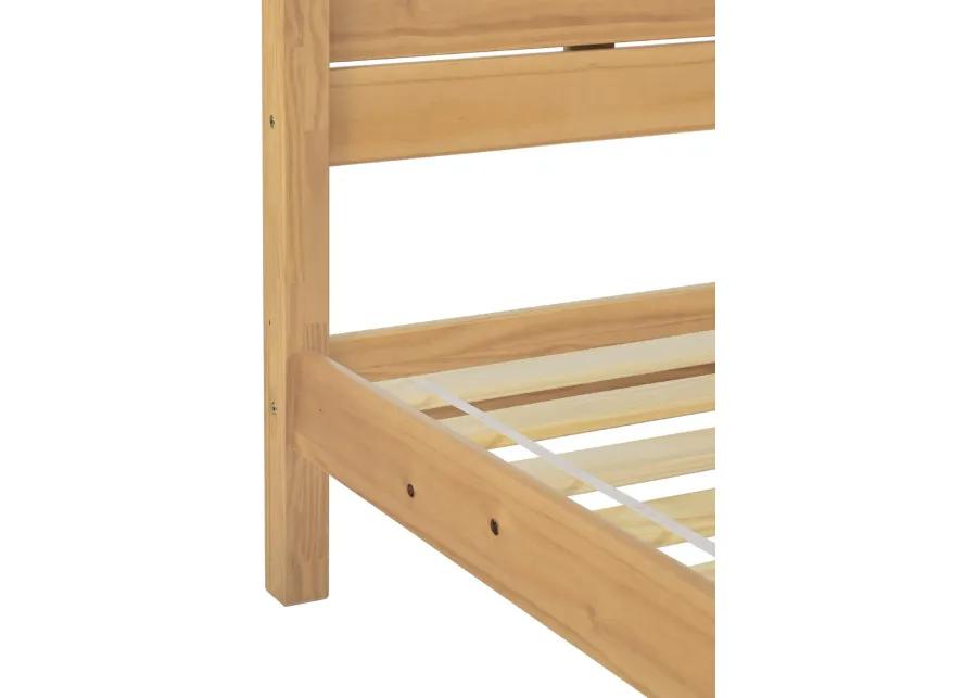 Isla Natural Pine Queen Platform Bed