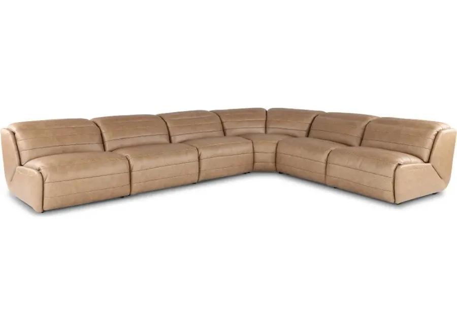 Jag Sand 6-Piece Power Reclining Sectional