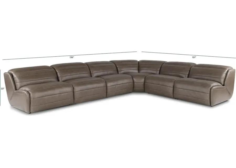 Jag Mushroom 6-Piece Power Reclining Sectional