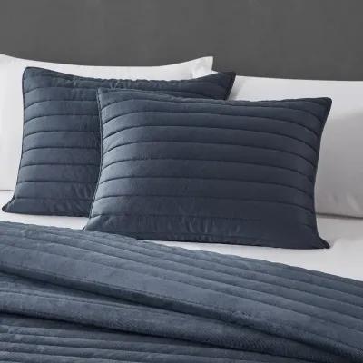 J. Queen Modern Valencia Navy Full/Queen 3-Peice Quilt