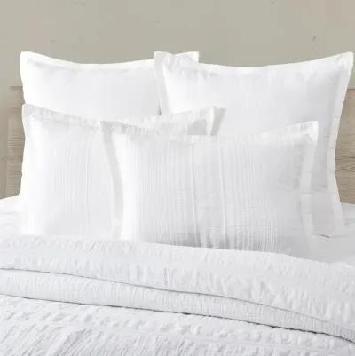 J. Queen Modern Brentwood White King Pillow Sham