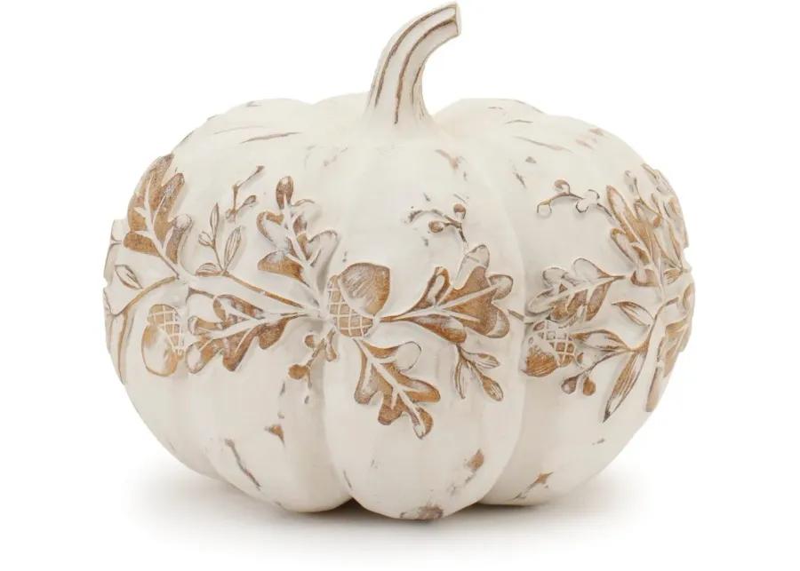 Small Decorative White Pumpkin