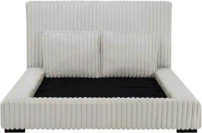 Lotus Queen Upholstered Platform Bed