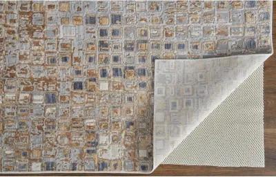 Laina 5 x 8 Mosaic Beige Gray Area Rug