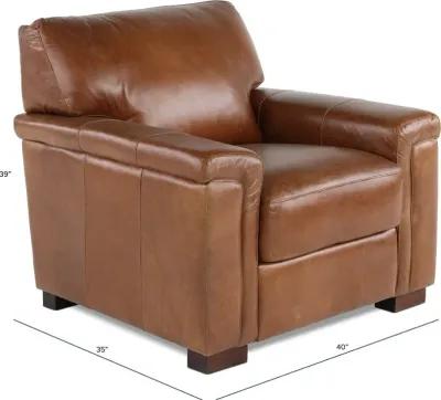 Splendor Brown Leather Chair