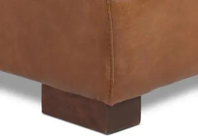 Splendor Brown Leather Ottoman