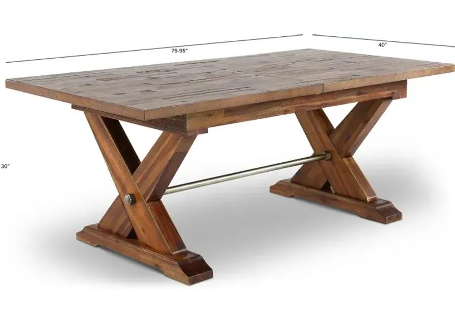 Vineyard Rustic Brown Dining Table