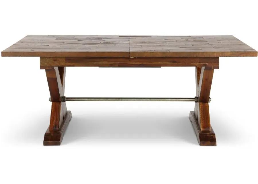 Vineyard Rustic Brown Dining Table