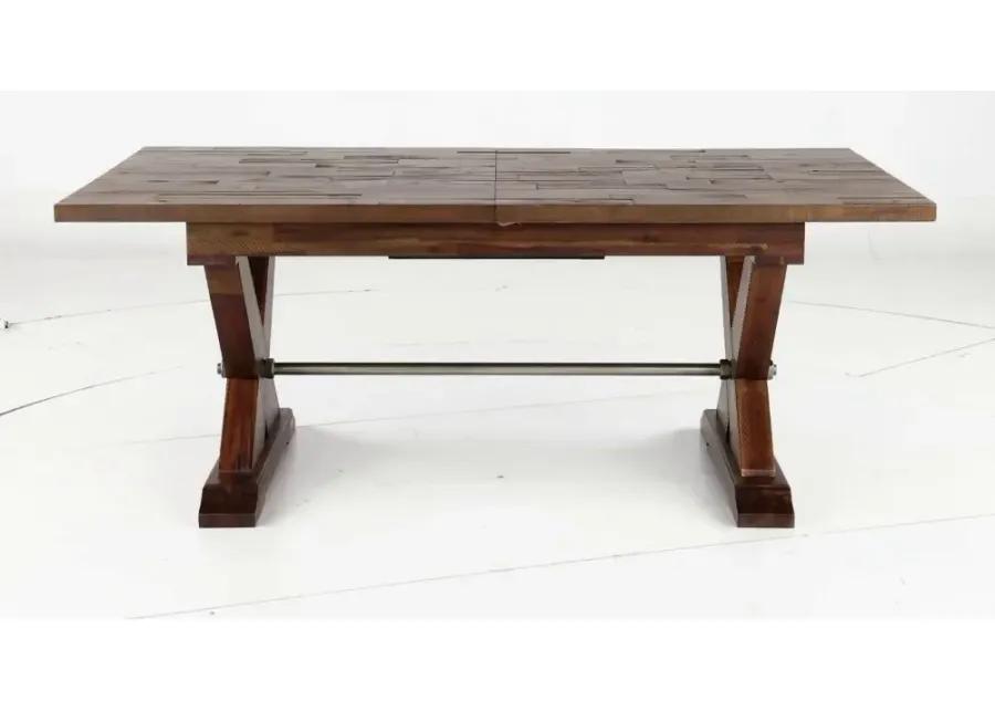 Vineyard Rustic Brown Dining Table