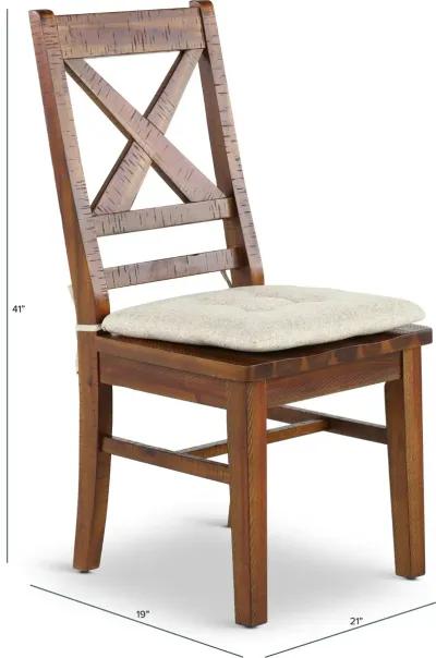 Vineyard Rustic Brown Dining Chair