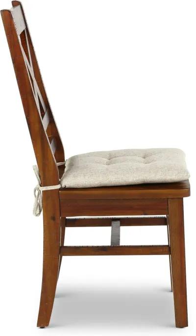 Vineyard Rustic Brown Dining Chair