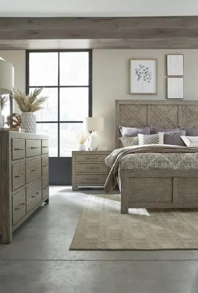 Skyview Gray King Bed