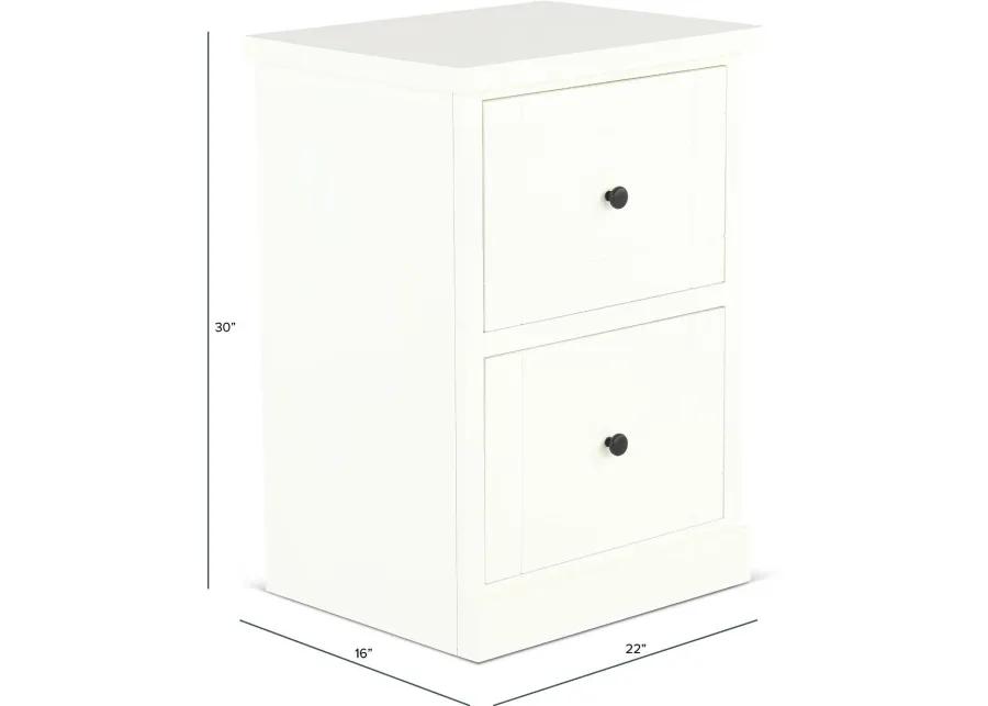 Elliott White File Cabinet