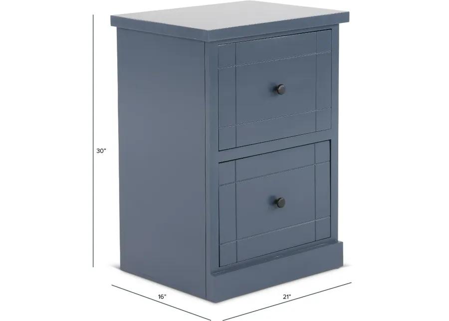 Elliott Blue File Cabinet