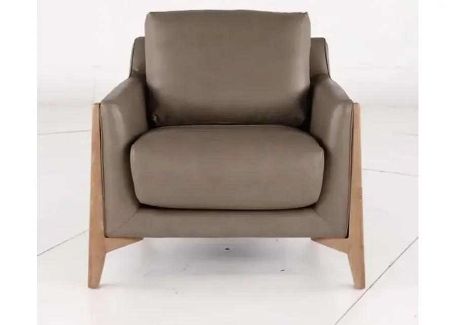 Yeti Mushroom Brown Leather Chair