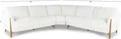 Yeti White 3 Piece Sectional