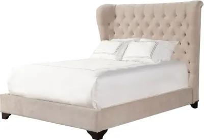 Chloe Natural Queen Upholstered Bed