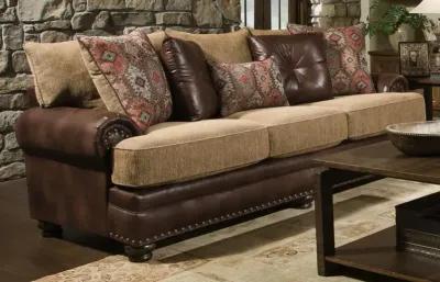 Laramie Two-Tone Brown Sofa