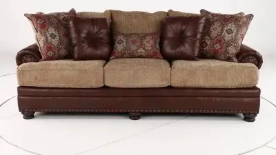 Laramie Two-Tone Brown Sofa