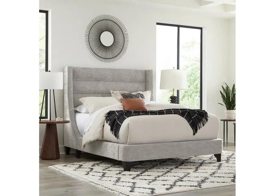 Jacob Gray King Upholstered Bed