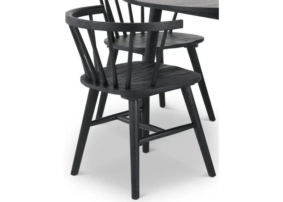 Willa Black 5 Piece Dining Set