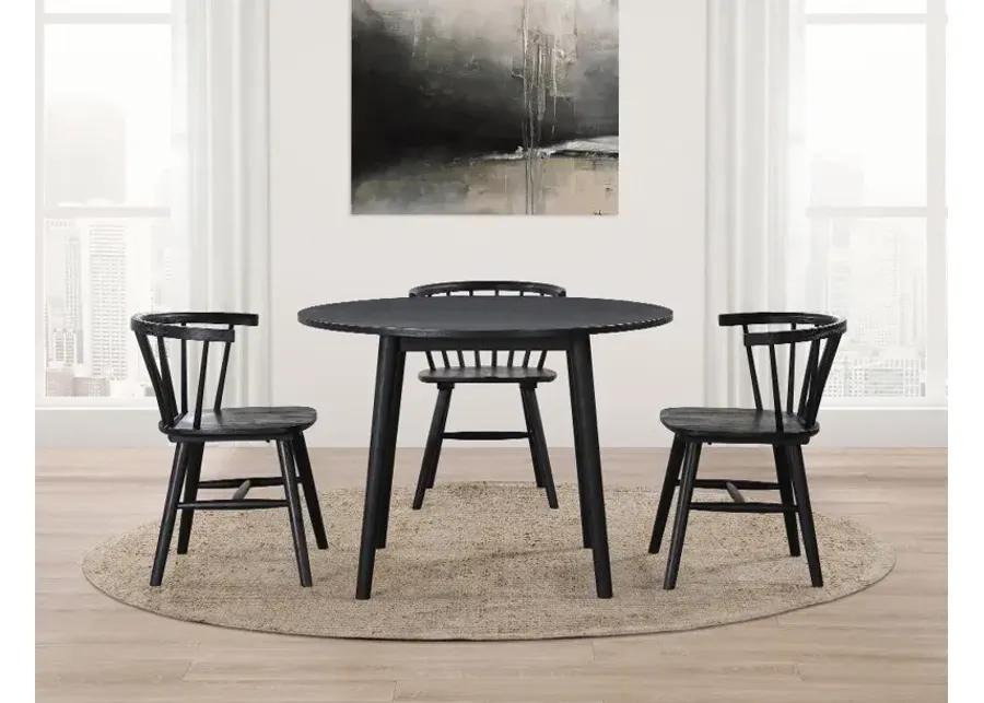 Willa Black 5 Piece Dining Set