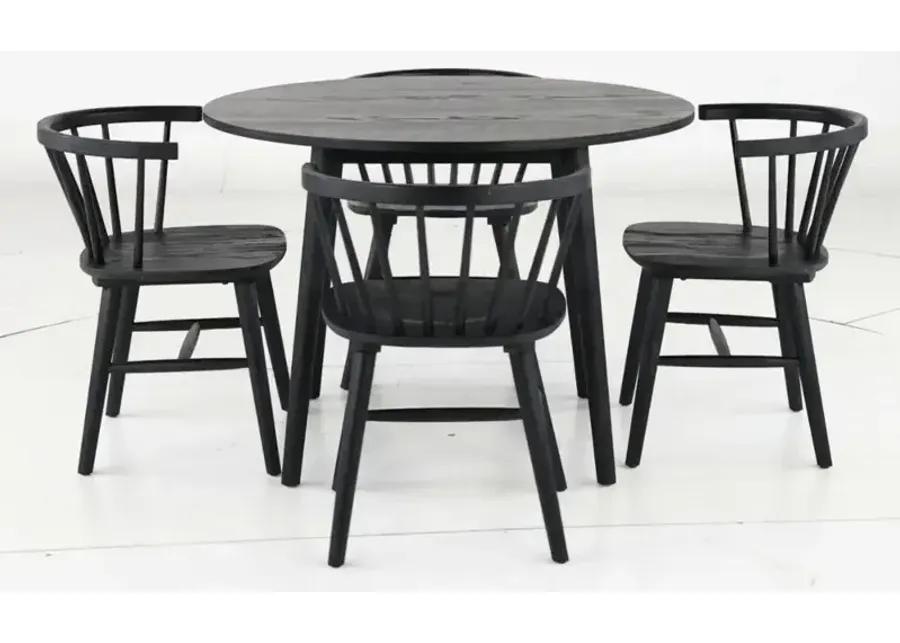 Willa Black 5 Piece Dining Set