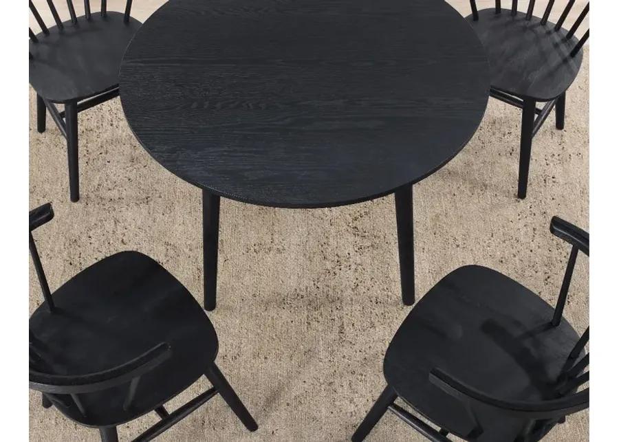 Willa Black 5 Piece Dining Set