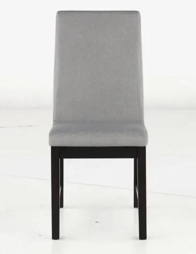 Maywood Espresso Brown and Gray Dining Chair