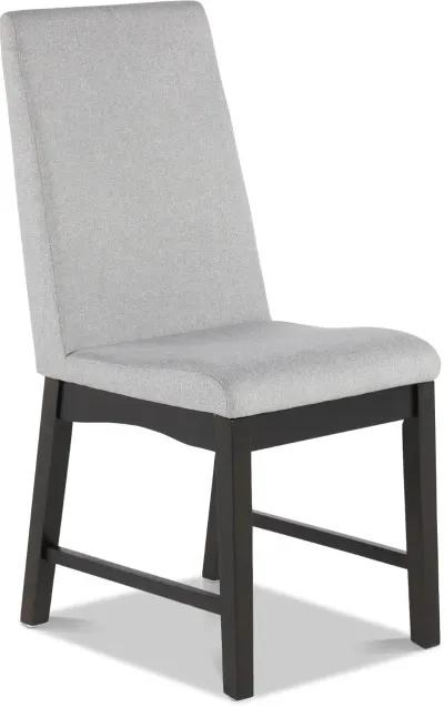 Maywood Espresso Brown and Gray Dining Chair