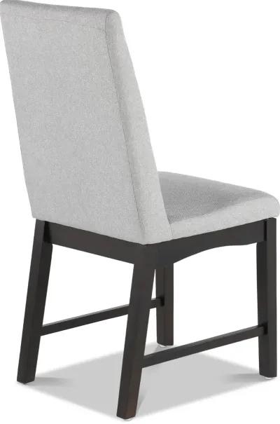 Maywood Espresso Brown and Gray Dining Chair