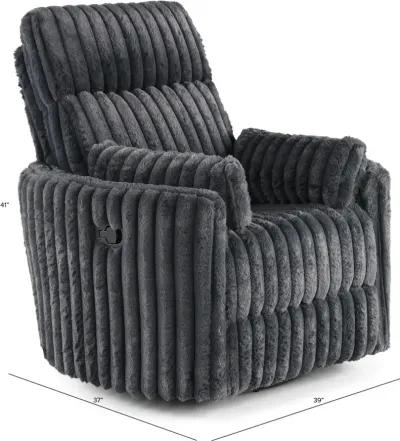 Mondo Avendio Gunmetal Swivel Recliner