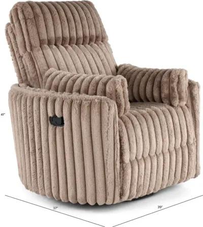 Mondo Avendio Cocoa Swivel Recliner