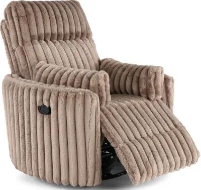 Mondo Avendio Cocoa Swivel Recliner