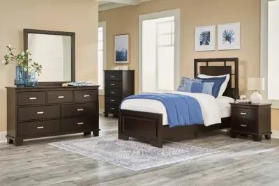 Coventry Dark Brown Twin Bed