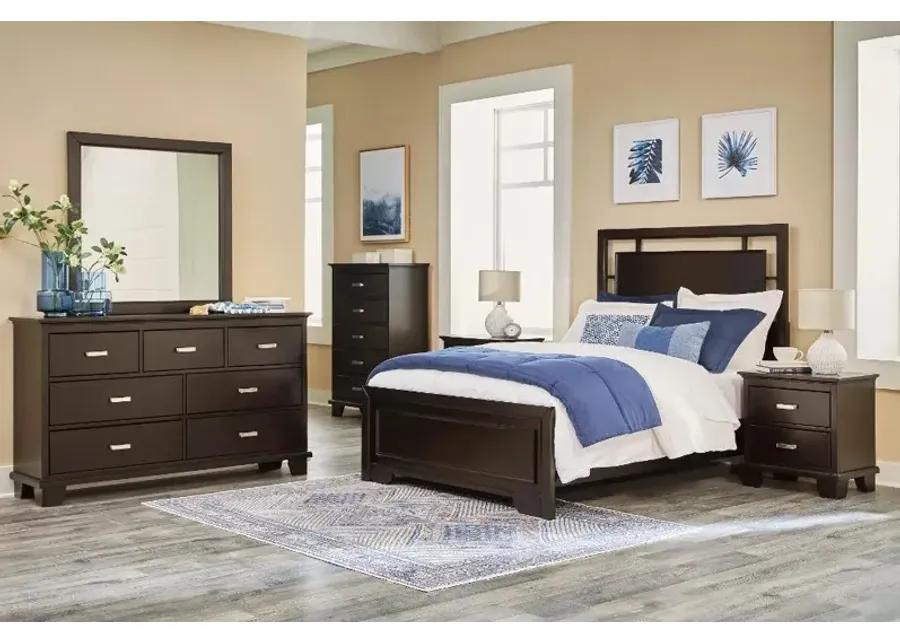 Coventry Dark Brown Full Bed