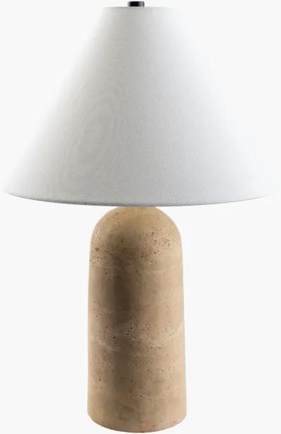 Agate Travertine Accent Table Lamp