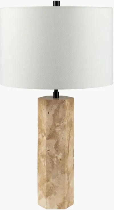 Aurembra Travertine Table Lamp